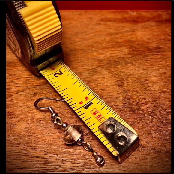 Handmade Glass & Sterling Silver Droplet Earrings - Picture 5 of 5